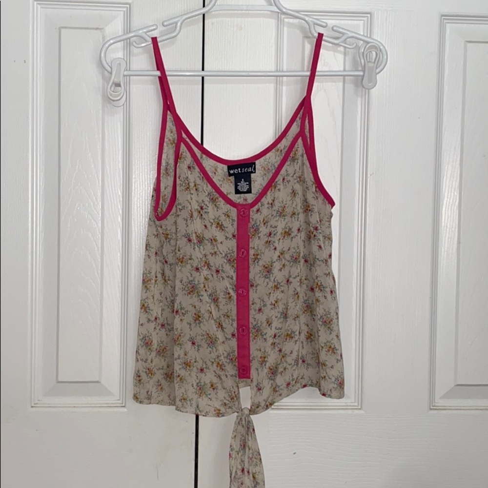 Floral Button Down Summer Blouse